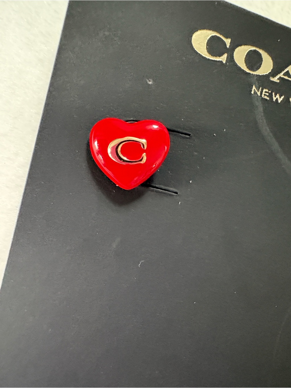 Coach Heart Earrings - Picture 4 of 8